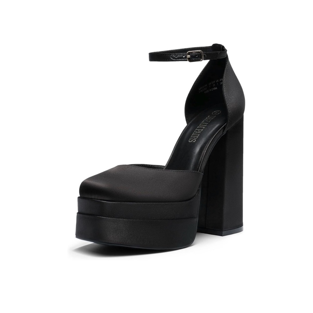 Dream Pairs Black Platform Heels